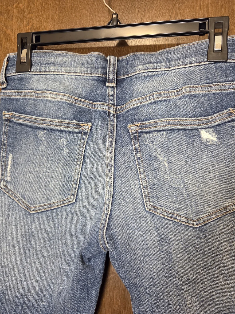 Altar'd State Two-Tone Blue Cropped Ankle Jeans NWT